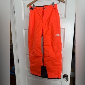 The North Face Boys Orange Ski Pants